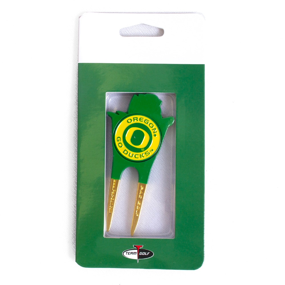 Fighting Duck, Green, Sports Equipment, Sports, Golf, Pac-Golf, Divot Tool, Removable ball markers, Go Ducks, 832077